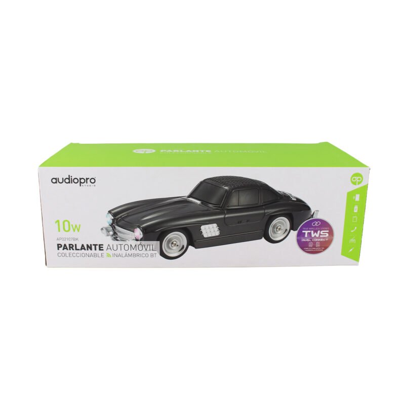 parlante audiopro auto 300 sl portatil con entrada bt/sd/usb/fm/pantalla led/ funcion twins mismo modelo. black — vista 3