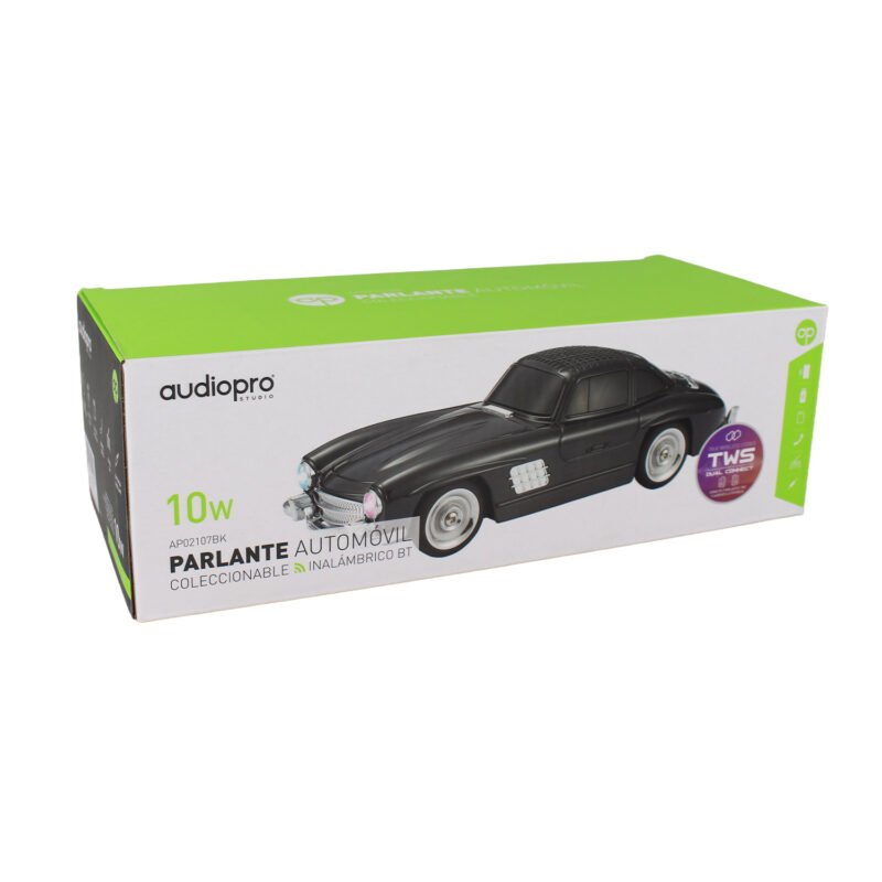parlante audiopro auto 300 sl portatil con entrada bt/sd/usb/fm/pantalla led/ funcion twins mismo modelo. black — vista 4