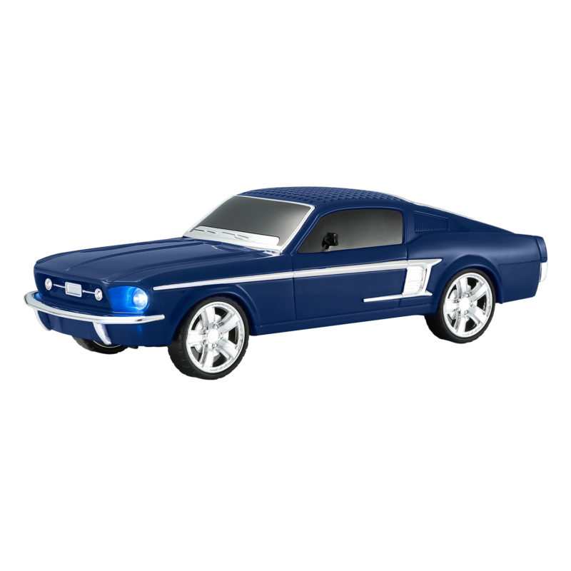 parlante audiopro auto mustang 1967 con entrada bt/micro sd/usb/fm/pantalla led/funcion twins mismo modelo. blue