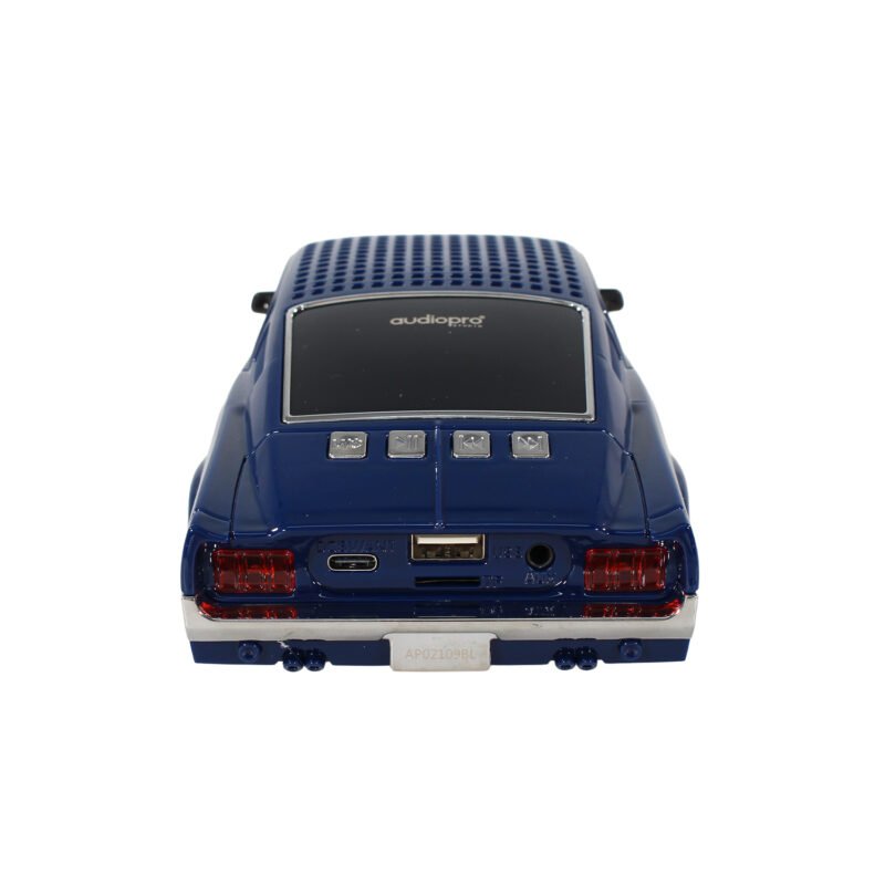 parlante audiopro auto mustang 1967 con entrada bt/micro sd/usb/fm/pantalla led/funcion twins mismo modelo. blue — vista 11
