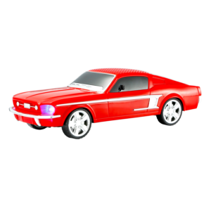 parlante auto mustang 1967 con entrada bt/sd/usb/fm/. red