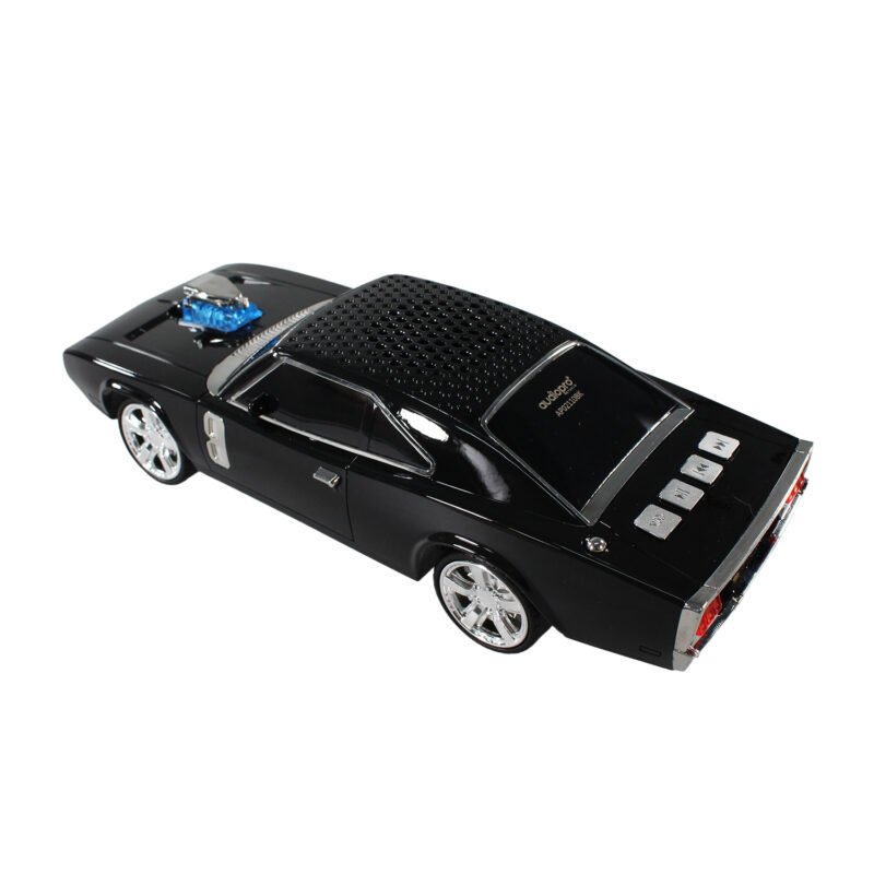 parlante audiopro auto charger 1970 con iluminacion/entrada bt/micro sd/usb/fm/funcion twins mismo modelo. black — vista 4