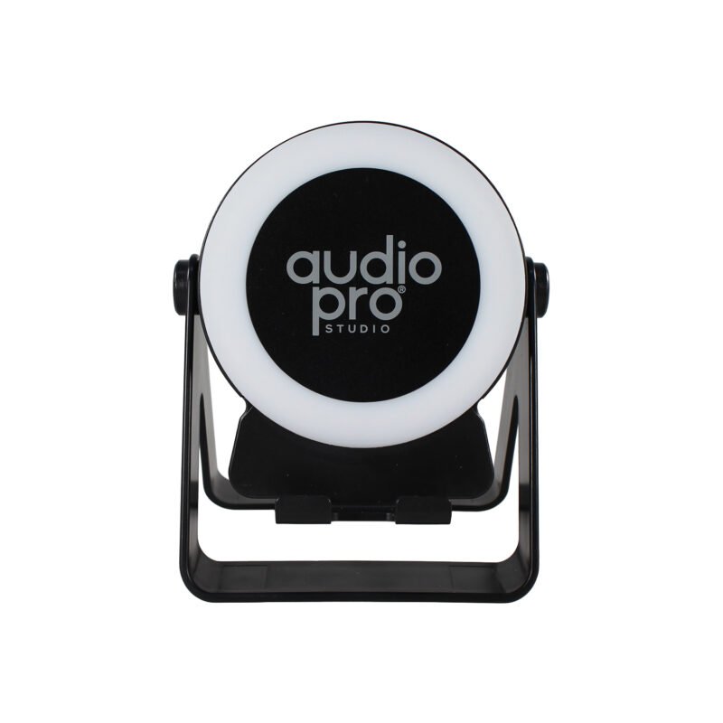 parlante audiopro inalambrico rgb 8w recargable, bt 5.3 y nfc con soporte para celular, interfaz tipo c, incluye cable de carga. — vista 4