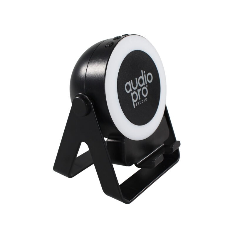 parlante audiopro inalambrico rgb 8w recargable, bt 5.3 y nfc con soporte para celular, interfaz tipo c, incluye cable de carga. — vista 5