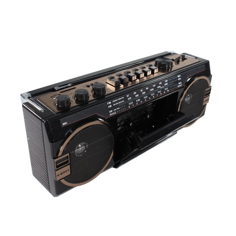 radio audiopro retro con cassette bt/usb/sd, 2 altavoces integrados x bass. — vista 13