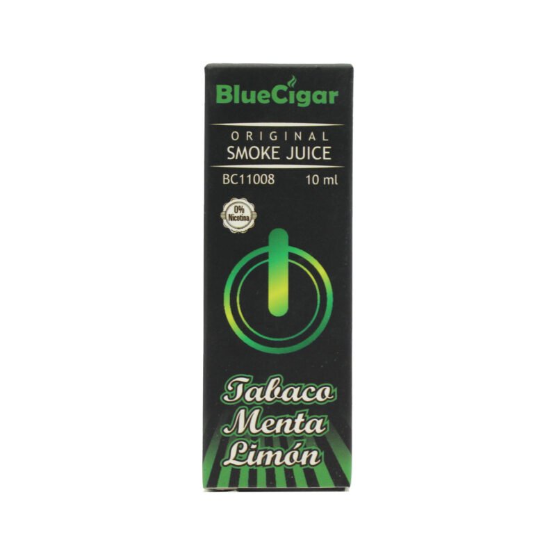 recarga de vaporizador electronico bluecigar 0% nicotina /sabor tabaco menthom lemon — vista 4