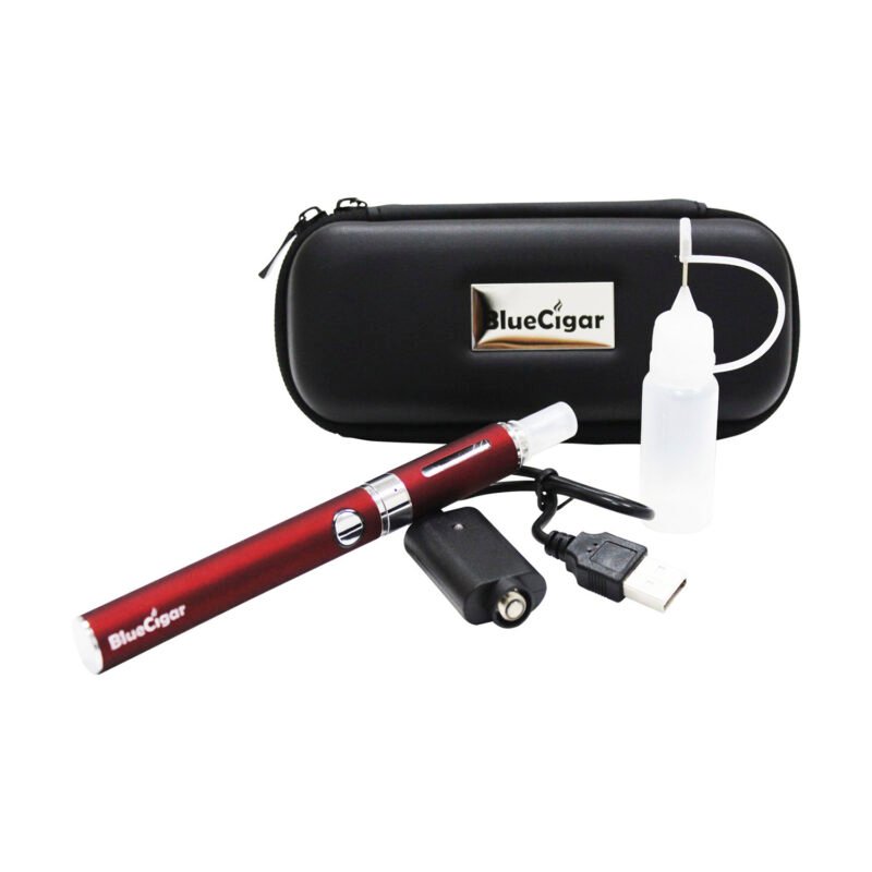 vaporizador bluecigar con atomizador de metal/carga usb/cartuchera, color azul — vista 2