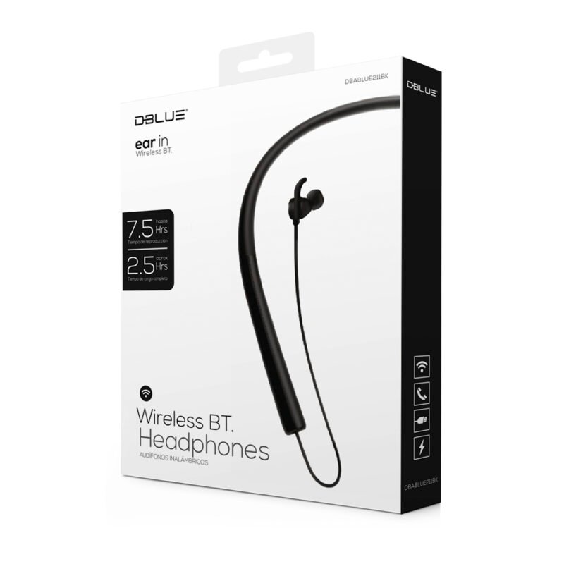 audifono dblue in ear bt deportivo/manos libres/control de reproduccion. blue — vista 2