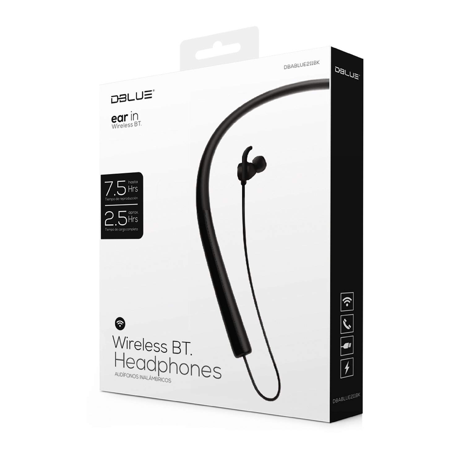 audifono dblue in ear bt deportivo/manos libres/control de reproduccion. blue audifono dblue in ear bt deportivo/manos libres/control de reproduccion. blue