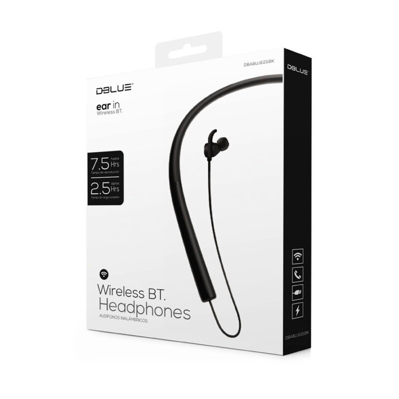 audifono dblue in ear bt deportivo/manos libres/control de reproduccion.white — vista 2
