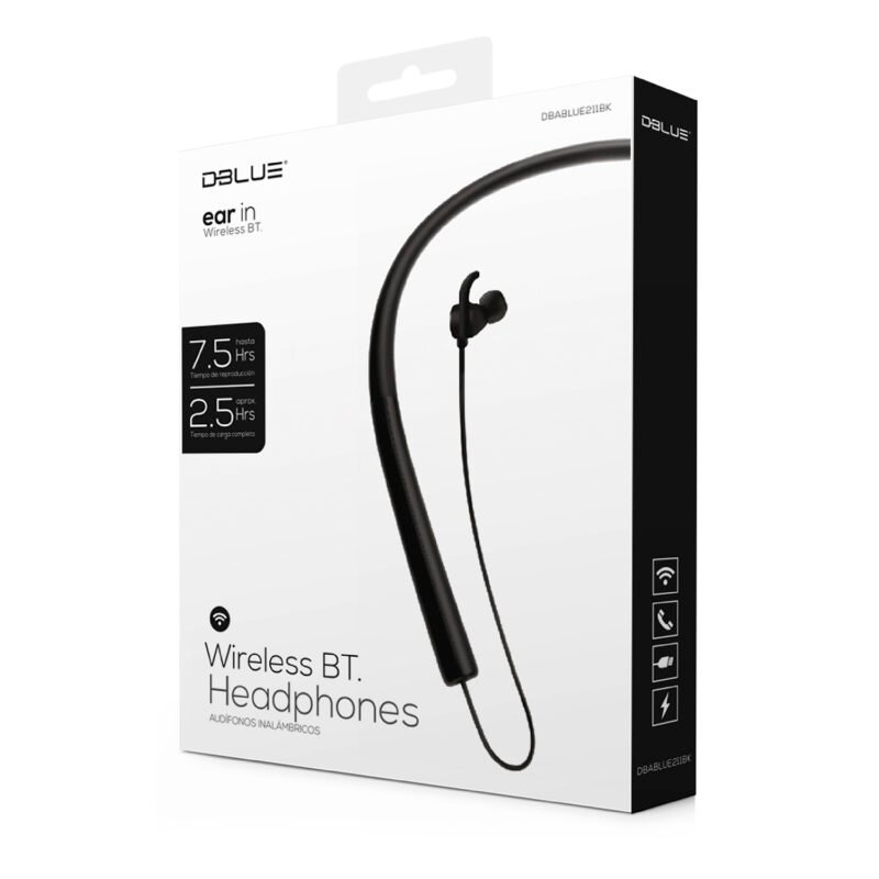 audifono dblue in ear bt deportivo/manos libres/control de reproduccion. yellow — vista 2