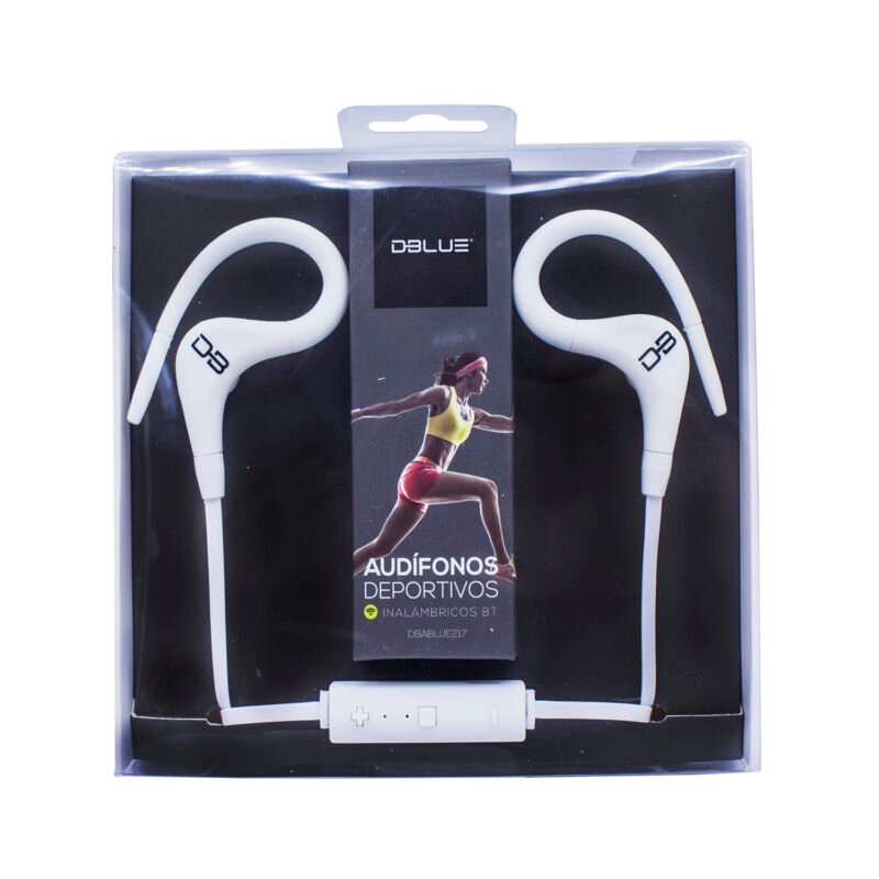 audifono dblue in ear bt deportivo con agarre de oidos blue — vista 3