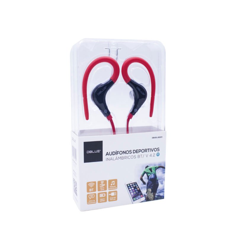 audifono dblue in ear bt deportivo/control de llamada y volumen, blue. — vista 2