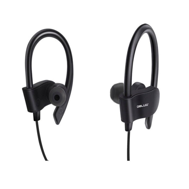 audifono dblue in ear bt deportivo con agarre de oidos red — vista 2
