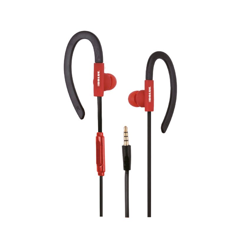 audifono dblue clip ear ultraligero, red