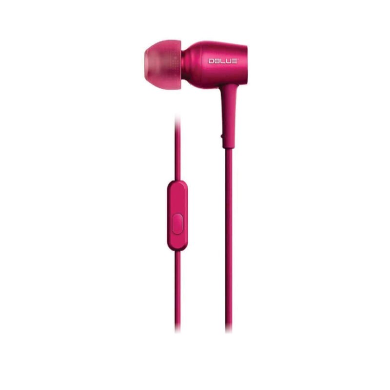 audifono dblue in ear ultraligero con manos libre/ultra ligero. fucsia