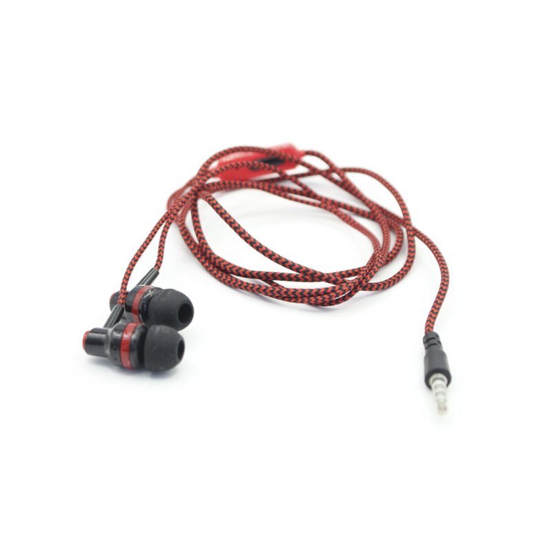 audifono dblue ultraligero cable textil con manos libres/sonido directo. red — vista 3