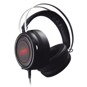 audifono dblue gamer con luces/microfono/control de volumen/conexion 3.5 y usb