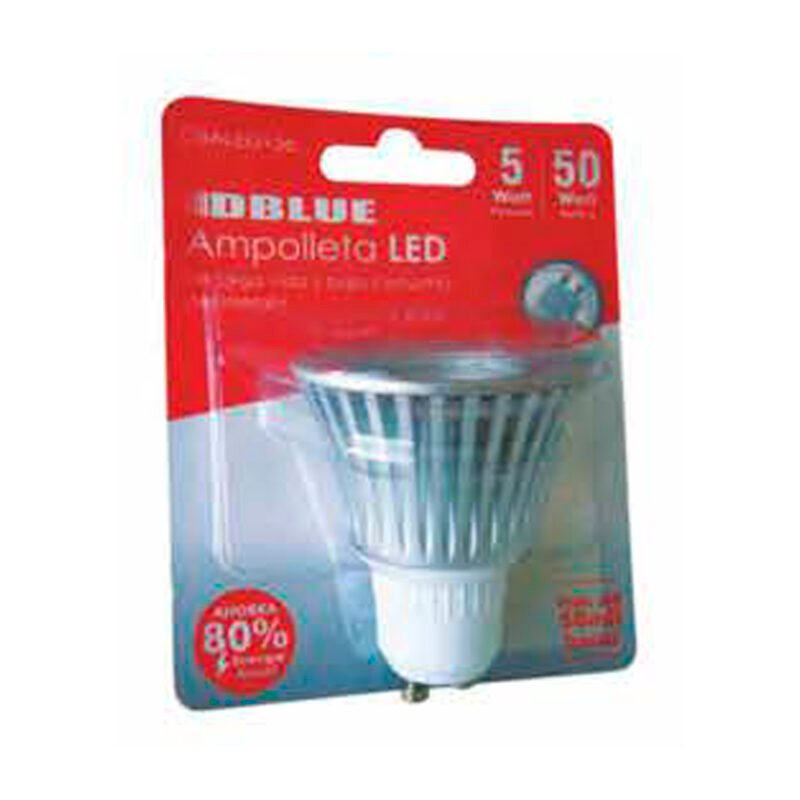 ampolleta led dblue 5w ilumina 50w, conector gu10, libre de mercurio/ahorra 52% mas. — vista 2