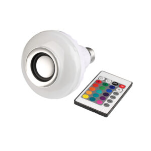 lampara dblue led con parlante inalambrico bt, con control remoto/aplicacion para control de colores