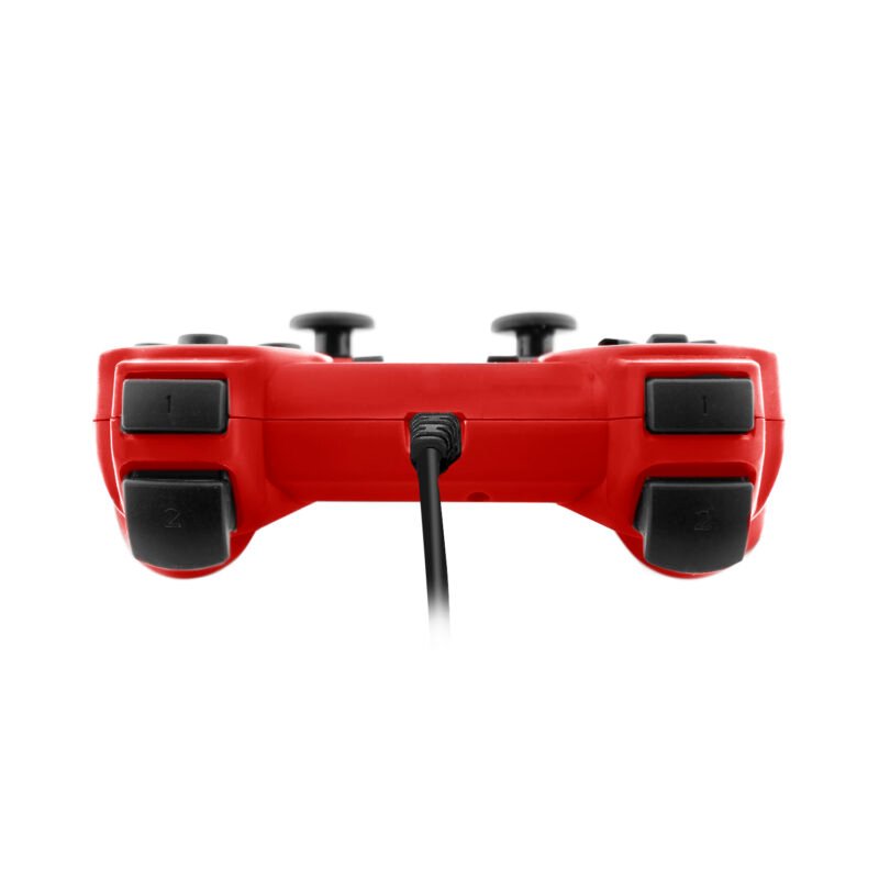 control dblue d shock usb doble vibracion pc/diseÑo ergonomico, red — vista 2