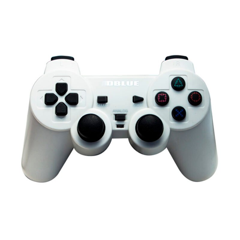 control dblue d shock usb doble vibracion pc/diseÑo ergonomico, silver — vista 2