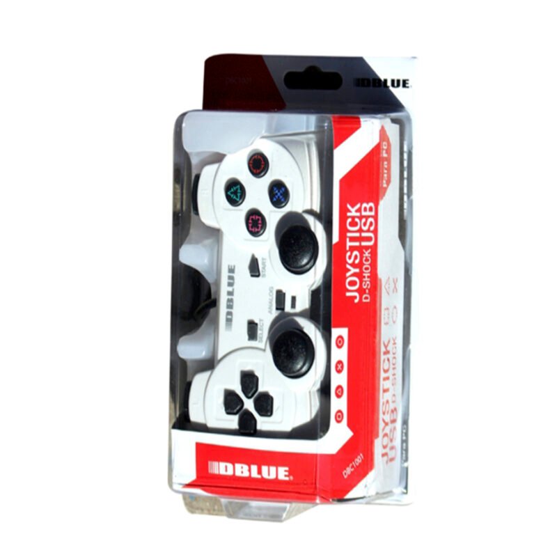 control dblue d shock usb doble vibracion pc/diseÑo ergonomico, silver