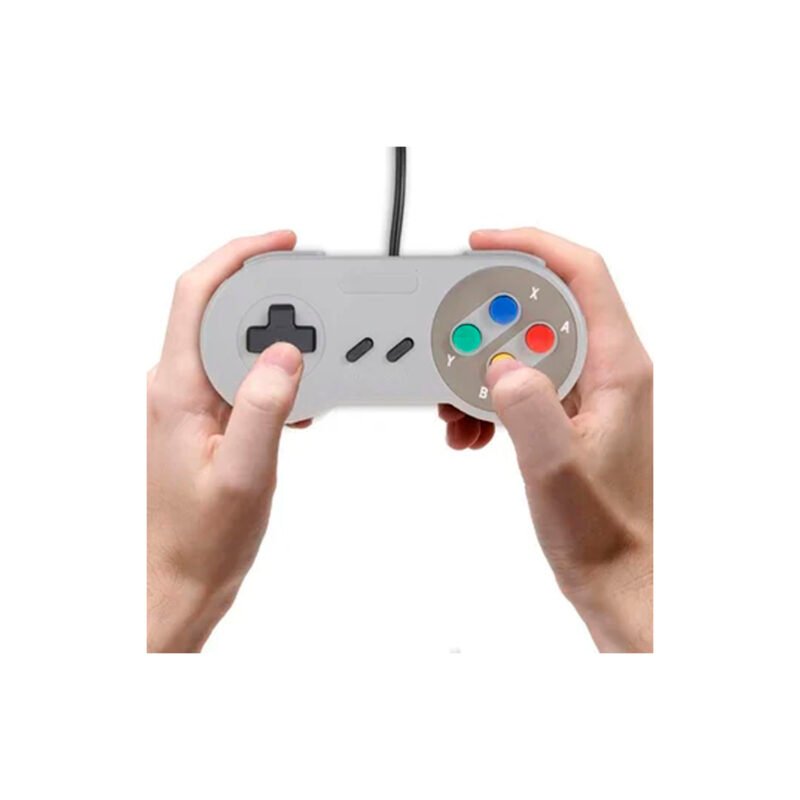control dblue estilo snes usb arcade para pc, perfecto para emuladores — vista 3