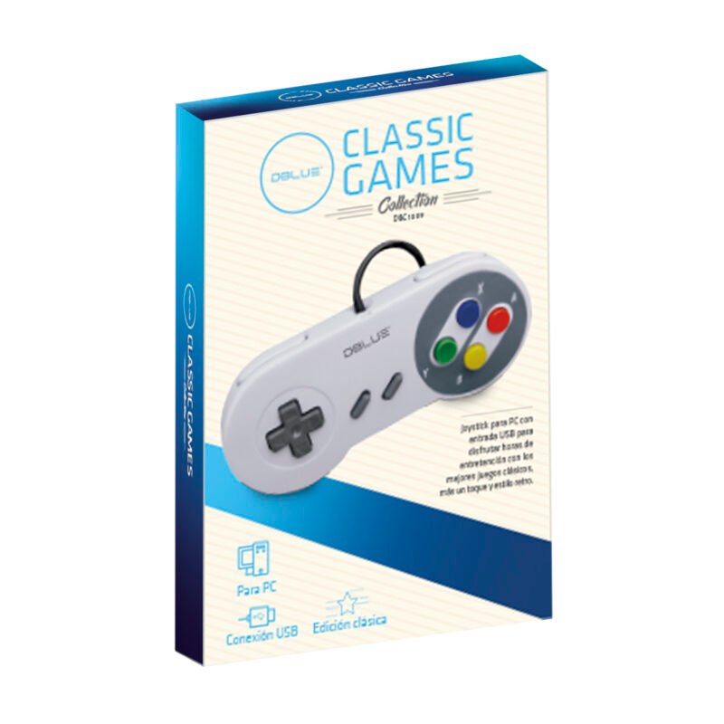 control dblue estilo snes usb arcade para pc, perfecto para emuladores — vista 4