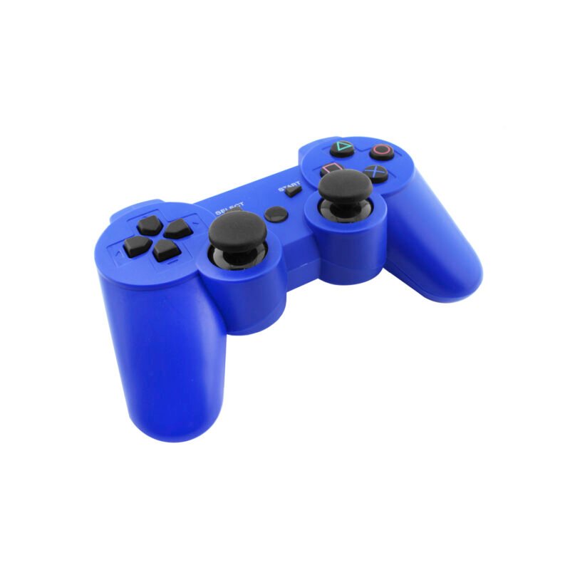 control ps3 dual shock bt wireless con entrada de 6 axiales. blue.