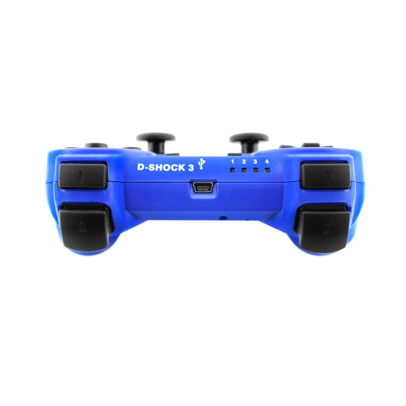 control ps3 dual shock bt wireless con entrada de 6 axiales. blue. — vista 2