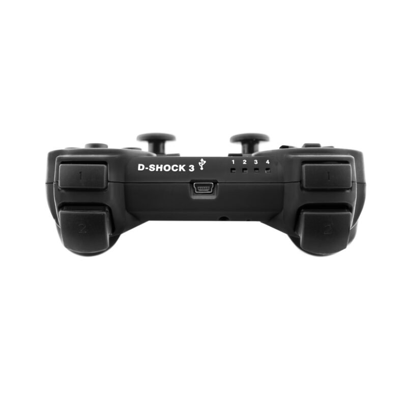 control ps3 dual shock bt wireless con entrada de 6 axiales.black — vista 2