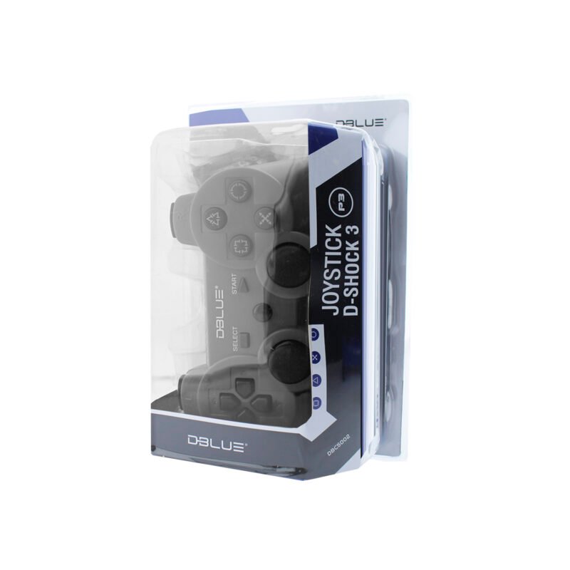 control ps3 dual shock bt wireless con entrada de 6 axiales.black — vista 3