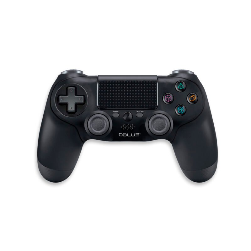 control ps4 dual shock bt wireless con entrada de 6 axiales y entrada 3.5 black — vista 3