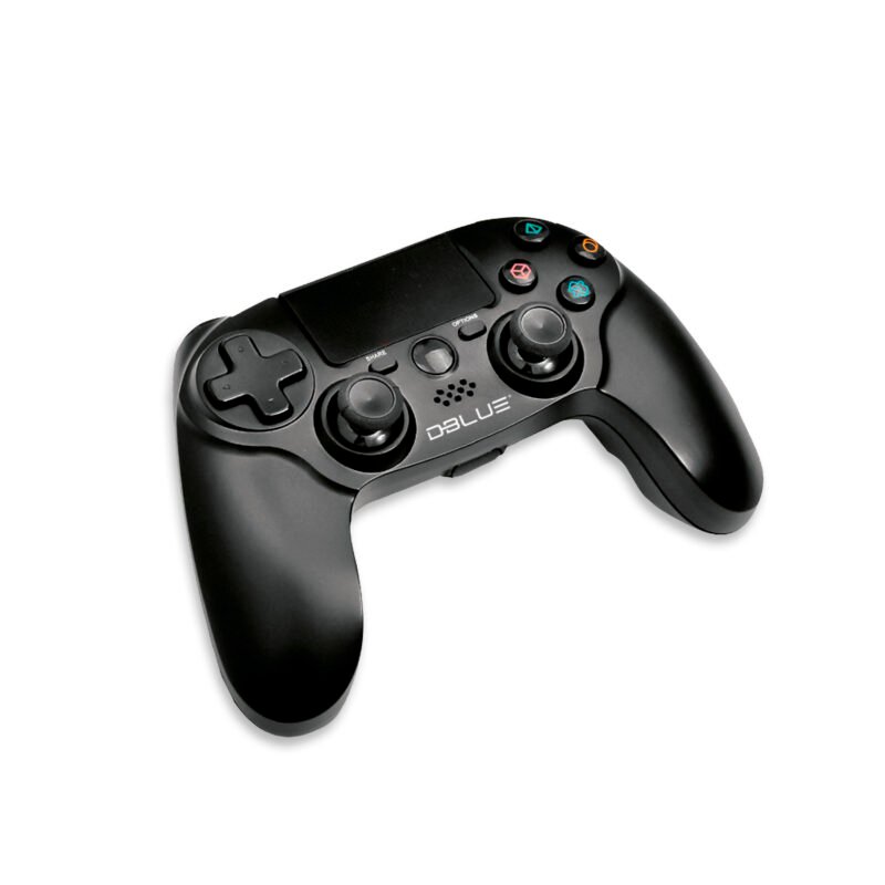 control ps4 dual shock bt wireless con entrada de 6 axiales y entrada 3.5 black — vista 4
