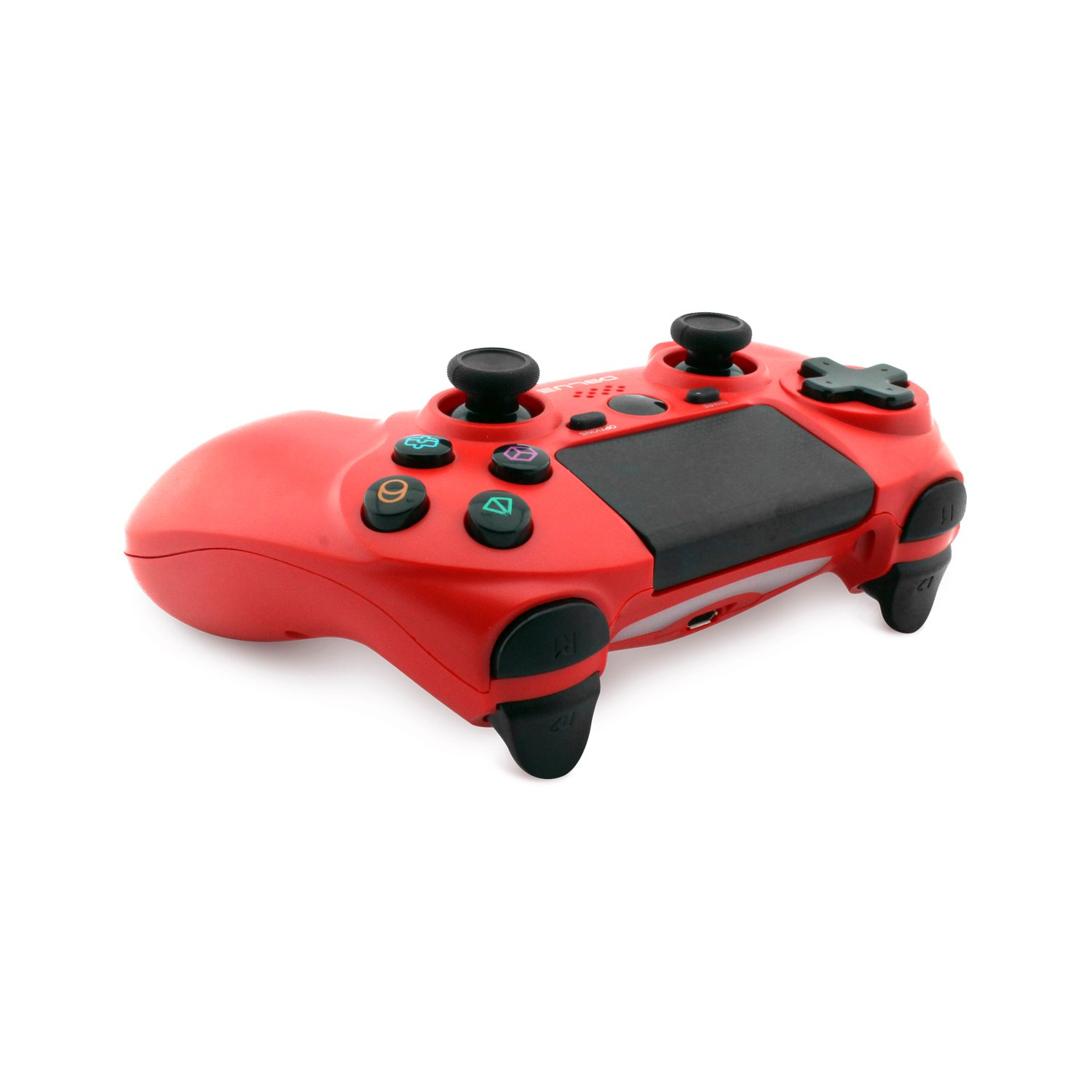 control dblue play station 4 dual shock bluetooth wireless con entrada de 6 axiales y entrada 3.5. red control dblue play station 4 dual shock bluetooth wireless con entrada de 6 axiales y entrada 3.5. red
