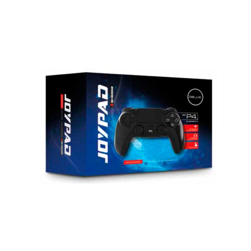 control ps4 dual shock bt wireless con entrada de 6 axiales y entrada 3.5 black