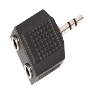 adaptador de plug 3.5mm stereo a 2 3.5mm hembra stereo.