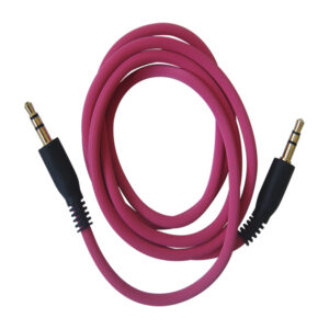 cable dblue 1 mt stereo plug 3.5 a 3.5 bag pink
