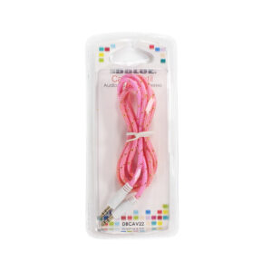 cable dblue textil resistente 1 mt plug 3.5 a 3.5 pink