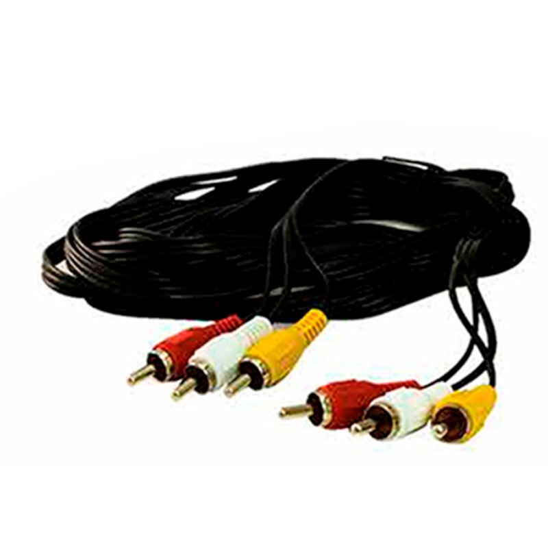 cable dblue 3rca a 3rca de 5m/permite rca de audio y video