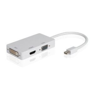 adaptador dblue mini displayport a hdmi vga y dvi para macbook/air/pro