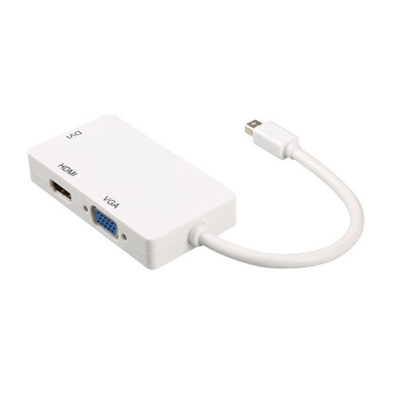 adaptador dblue mini displayport a hdmi vga y dvi para macbook/air/pro — vista 3