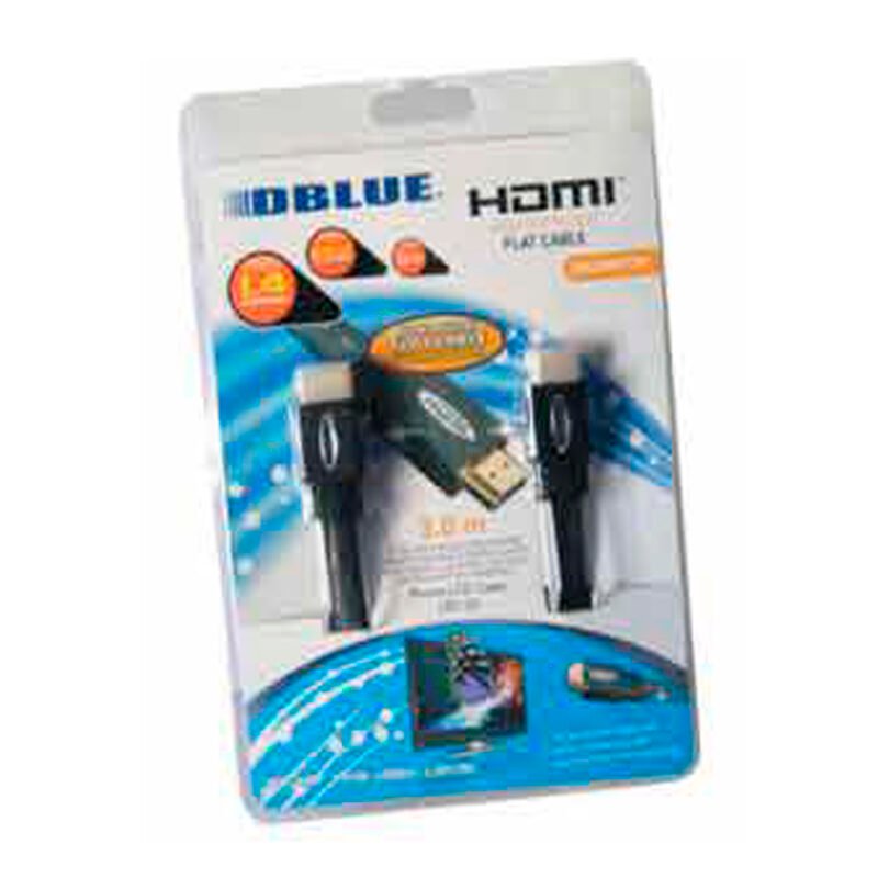 cable dblue 3m, hdmi a hdmi version 1.4 flat — vista 2