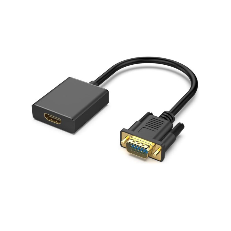 cable hdmi macho a vga hembra con chip y audio — vista 3