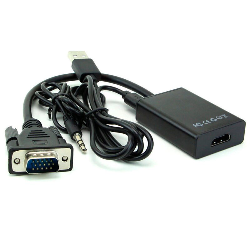 convertidor vga + audio a hdmi — vista 2