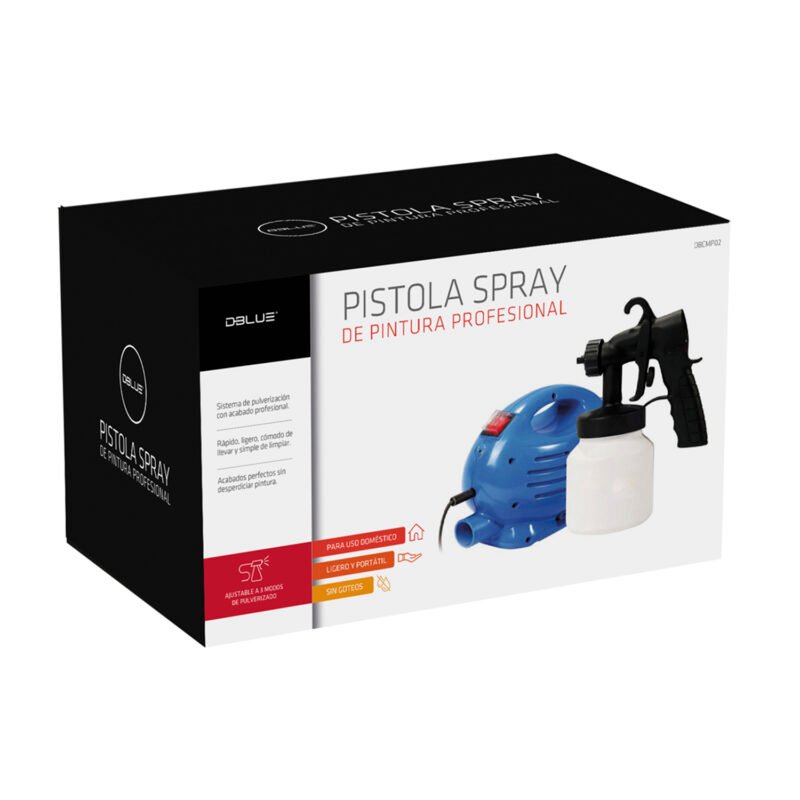 pistola dblue para pintar con compresor incluido, 3 formas de chorro pulverizado/sin goteos — vista 4