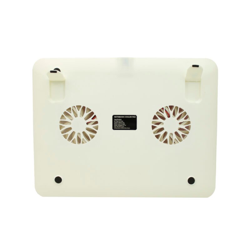 base dblue ventilacion notebook con diseÑo/ color white red (2 ventiladores) — vista 3