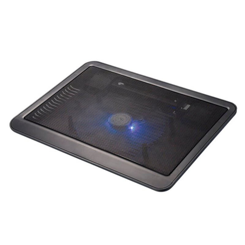 base dblue ventilacion para notebook con luz led/diseÑo delgado/silencioso. black