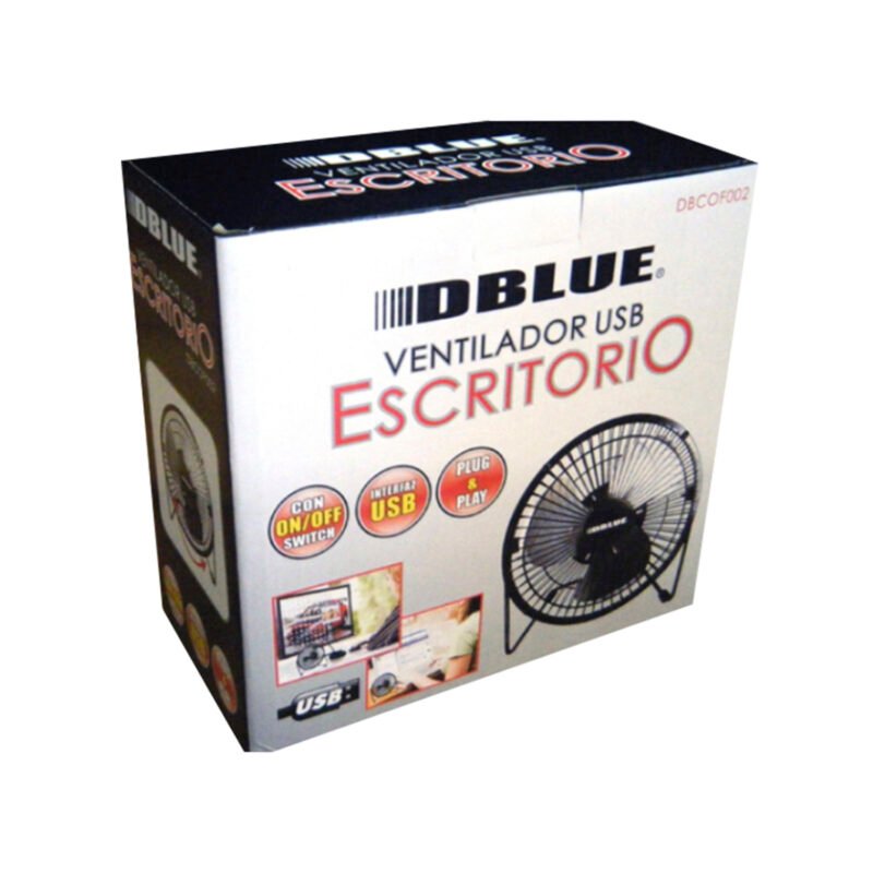 ventilador dblue conexion usb/ color black.